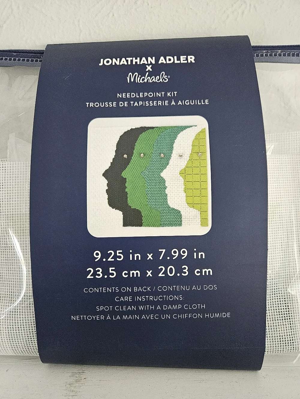 NWT Michaels X Jonathan Adler Bundle Of 2 Needlepoint Art Kits- Atlas Faces